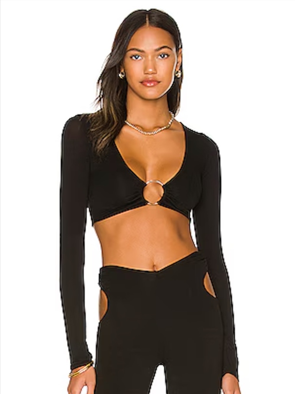 Indah Shakira Pant & Layla Top Set in Black Revolve
